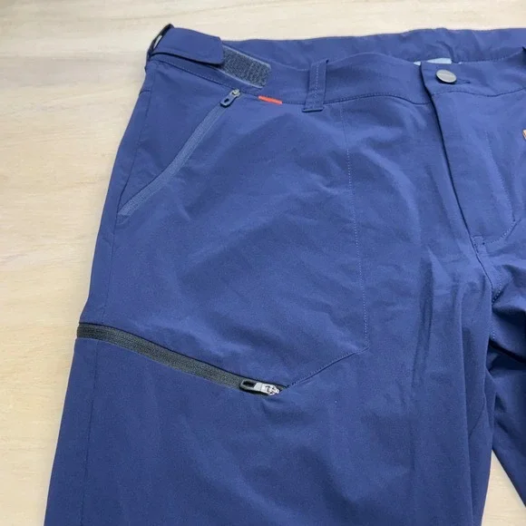 Mammut Runbold Men's Hiking Pants US 38 EU 54 Navy Technical Outdoor UPF 50+ NWT